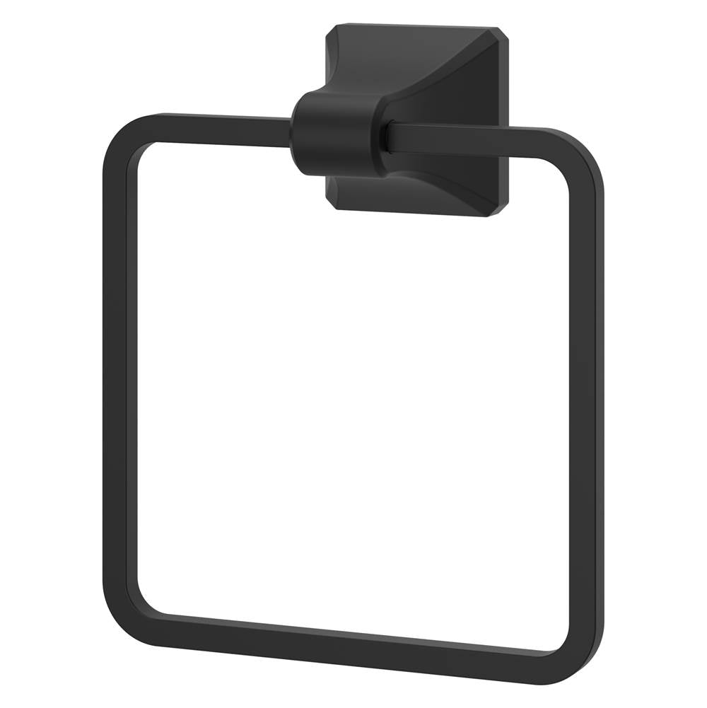 Pfister - Park Avenue Towel Ring in Matte Black - Matte Black