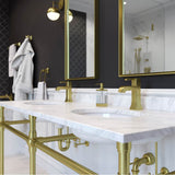 Park Avenue Single Control 4'' Centerset Bathroom Faucet in Brushed Gold