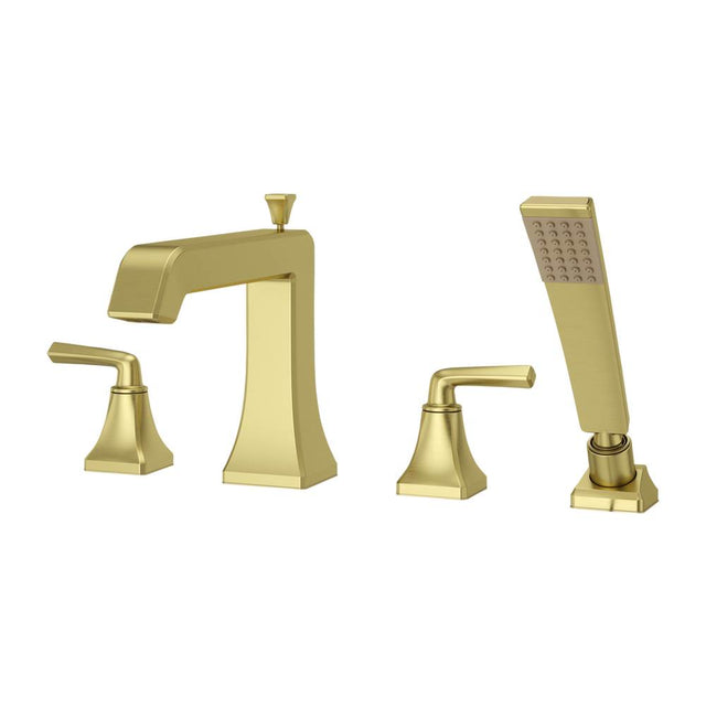 Pfister - Park Avenue Roman Tub Faucet w/ Handshower in Brushed Gold - Brushed Gold