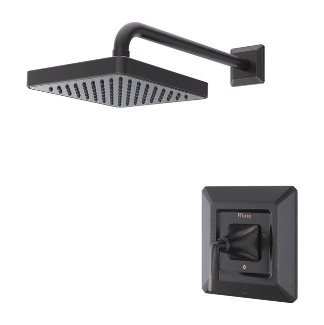 Pfister - Park Avenue 1-Handle Shower Only Trim in Tuscan Bronze - Polished Chrome