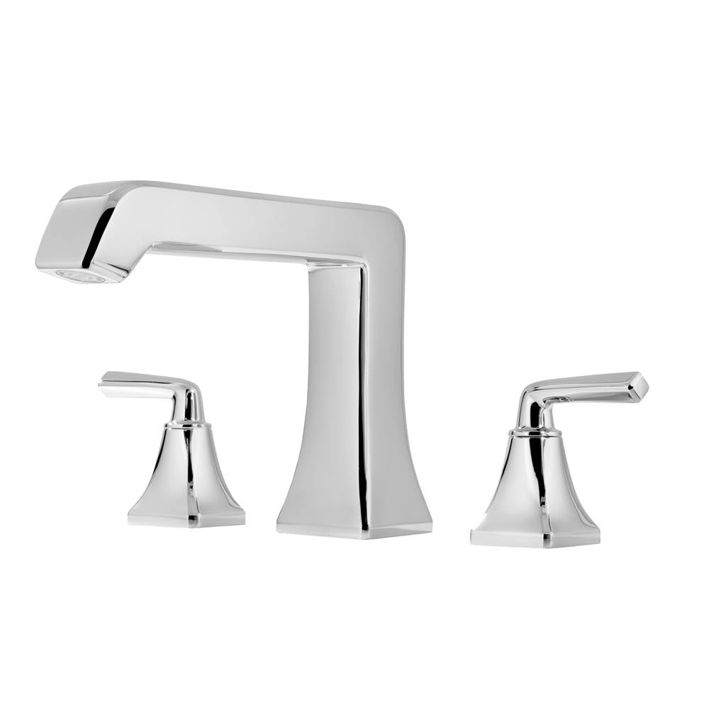 Pfister - Park Avenue 2-Handle Complete Roman Tub Trim in Polished Chrome - Polished Chrome