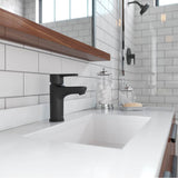 Pfirst Modern Single Control Bath Faucet in Matte Black