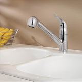 Pfirst Series 1-Handle Pull-Out Kitchen Faucet in Polished Chrome