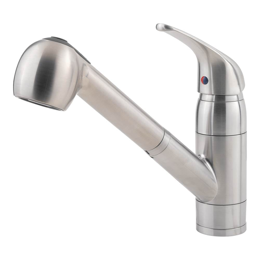 Pfister - Pfirst Series 1-Handle Pull-Out Kitchen Faucet in Stainless Steel - Stainless Steel