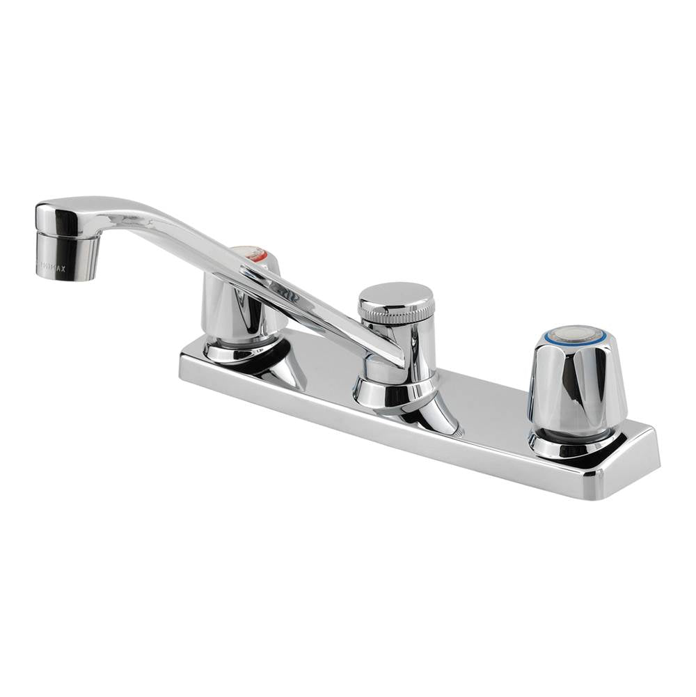 Pfister - Pfirst Series 2-Handle Kitchen Faucet in Polished Chrome - Polished Chrome