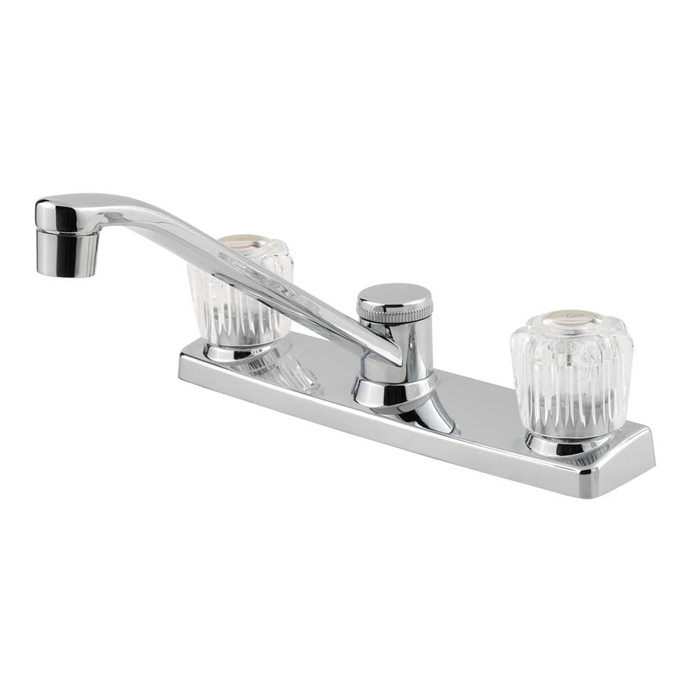 Pfister - Pfirst Series 2-Handle Kitchen Faucet in Polished Chrome - Polished Chrome