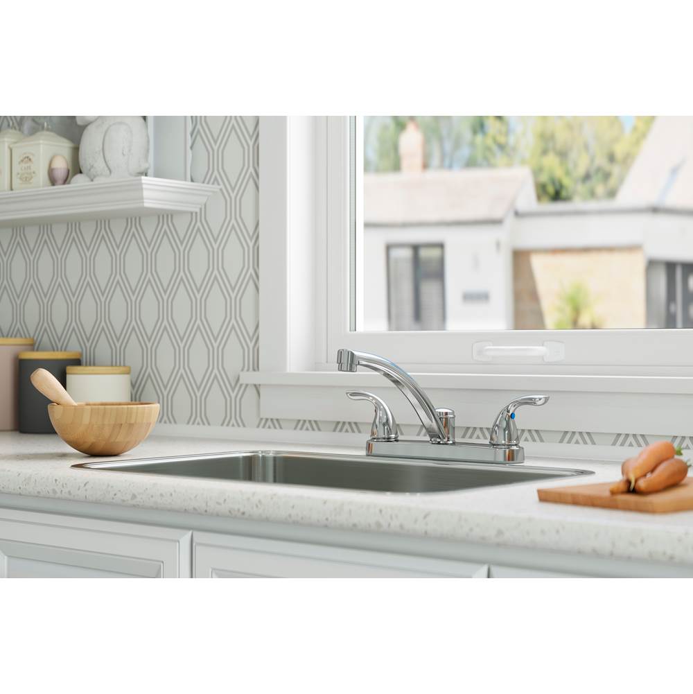 Pfirst Series 2-Handle Kitchen Faucet in Polished Chrome