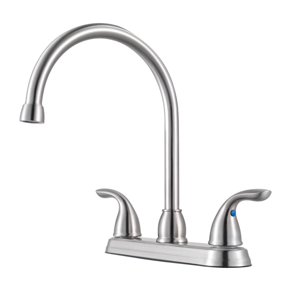 Pfister - Pfirst Series 2-Handle Kitchen Faucet in Stainless Steel - Stainless Steel