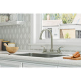 Pfirst Series 2-Handle Kitchen Faucet in Stainless Steel