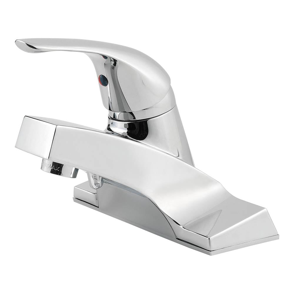 Pfister - Pfirst Series Single Control 4'' Centerset Bathroom Faucet in Polished Chrome - Polished Chrome