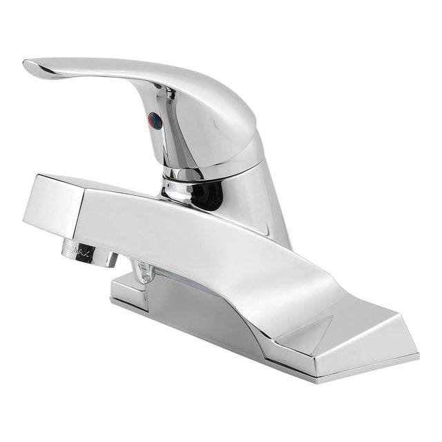 Pfister - Pfirst Series Single Control 4'' Centerset Bathroom Faucet in Polished Chrome - Polished Chrome