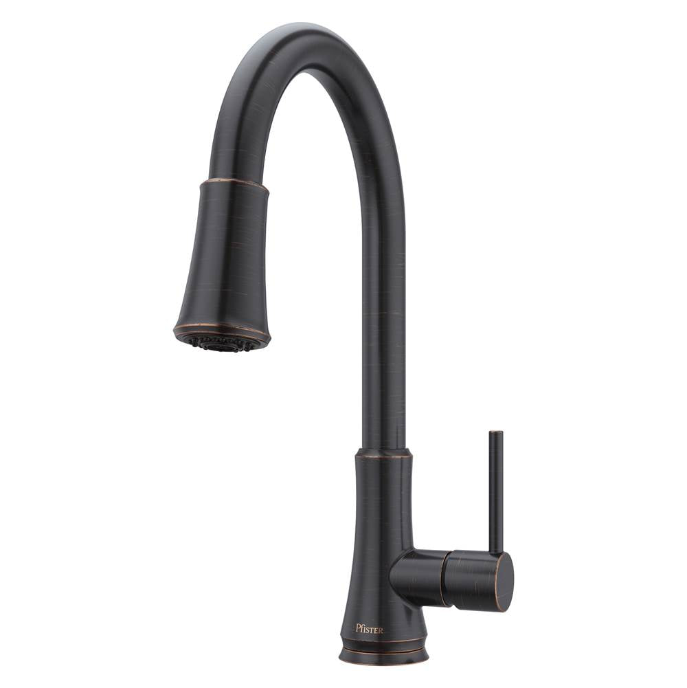 Pfister - Pfirst Series 1-Handle Pull-Down Kitchen Faucet in Tuscan Bronze - Tuscan Bronze