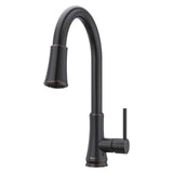 Pfister - Pfirst Series 1-Handle Pull-Down Kitchen Faucet in Tuscan Bronze - Tuscan Bronze