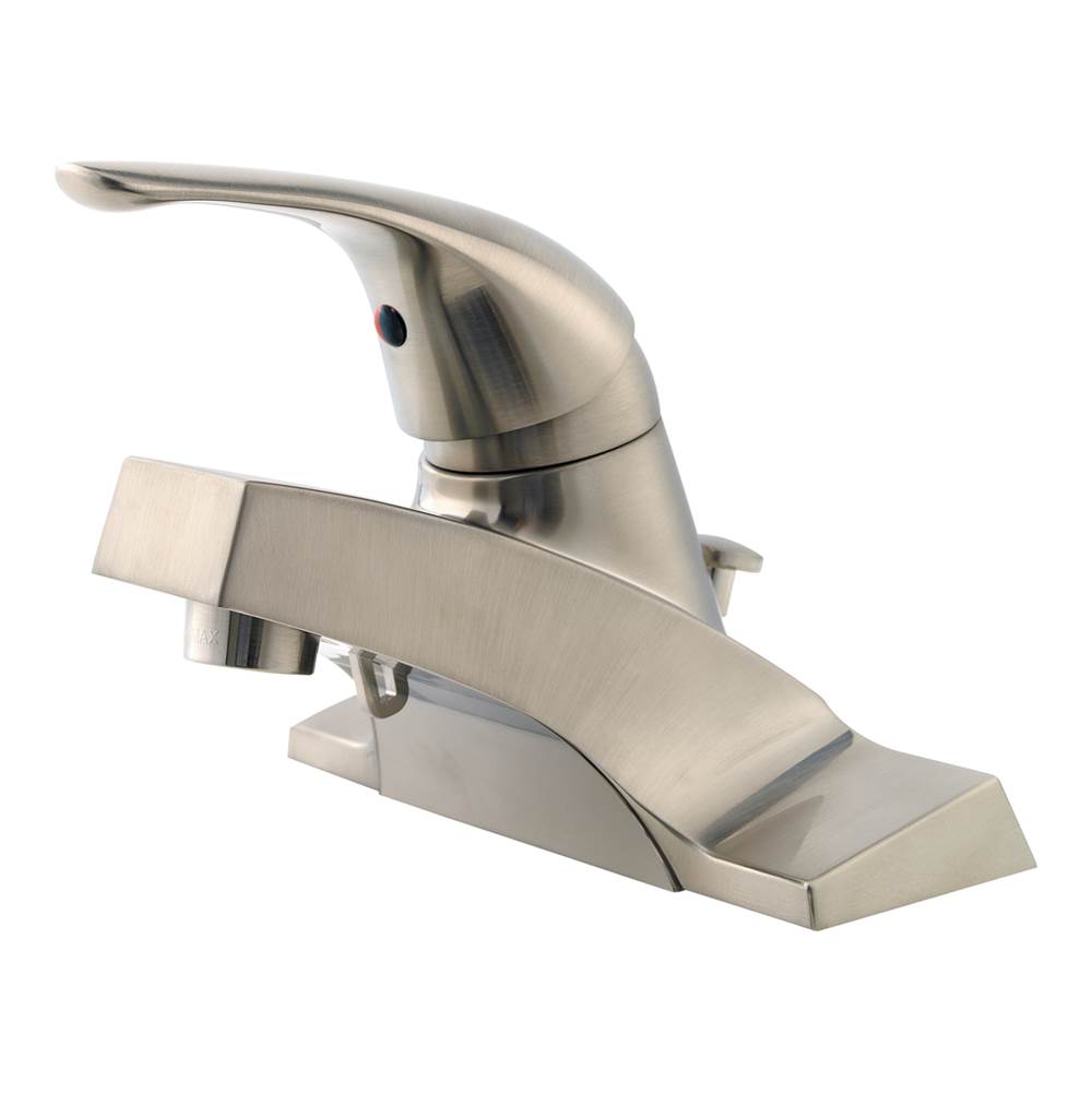 Pfister - Pfirst Series Single Control 4'' Centerset Bathroom Faucet in Brushed Nickel - Brushed Nickel