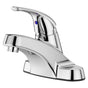 Pfister - Pfirst Series Single Control 4'' Centerset Bathroom Faucet in Polished Chrome - Polished Chrome