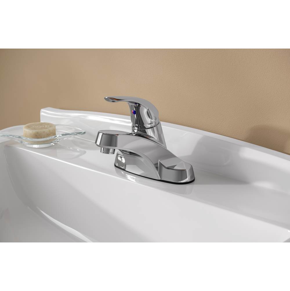 Pfirst Series Single Control 4'' Centerset Bathroom Faucet in Polished Chrome