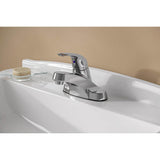 Pfirst Series Single Control 4'' Centerset Bathroom Faucet in Polished Chrome