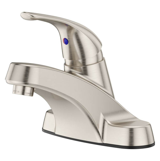 Pfister - Pfirst Series Single Control 4'' Centerset Bathroom Faucet in Brushed Nickel - Brushed Nickel