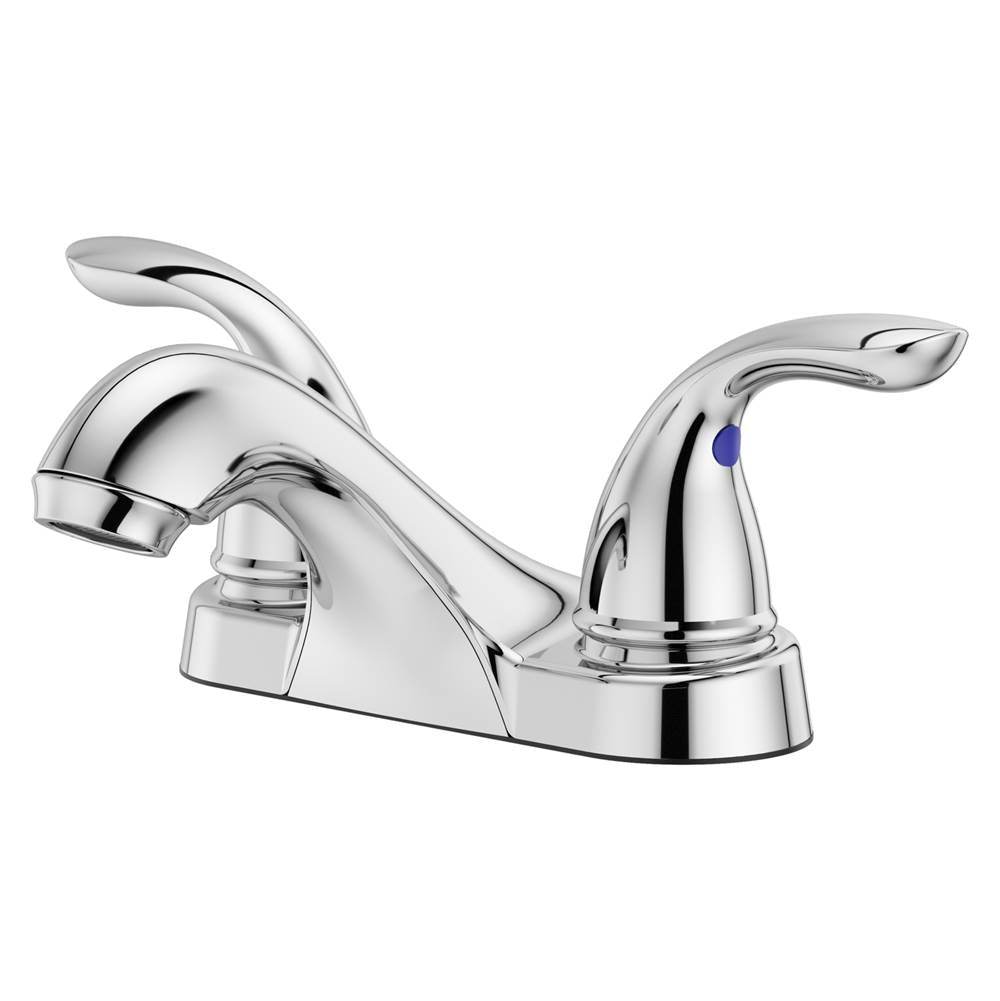 Pfister - Pfirst Series 2-Handle 4'' Centerset Bathroom Faucet in Polished Chrome - Polished Chrome