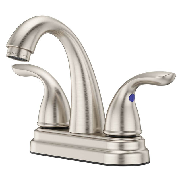 Pfister - Pfirst Series 2-Handle 4'' Centerset Bathroom Faucet in Brushed Nickel - Brushed Nickel