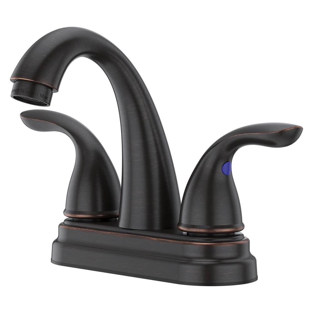 Pfister - Pfirst Series 2-Handle 4'' Centerset Bathroom Faucet in Tuscan Bronze - Tuscan Bronze