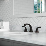 Pfirst Series 2-Handle 8'' Widespread Bathroom Faucet in Brushed Nickel