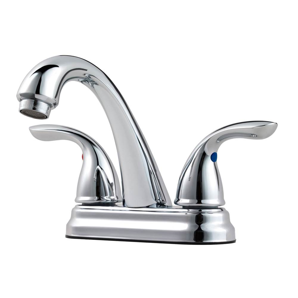 Pfister - Pfirst Series 2-Handle 4'' Centerset Bathroom Faucet in Polished Chrome - Polished Chrome
