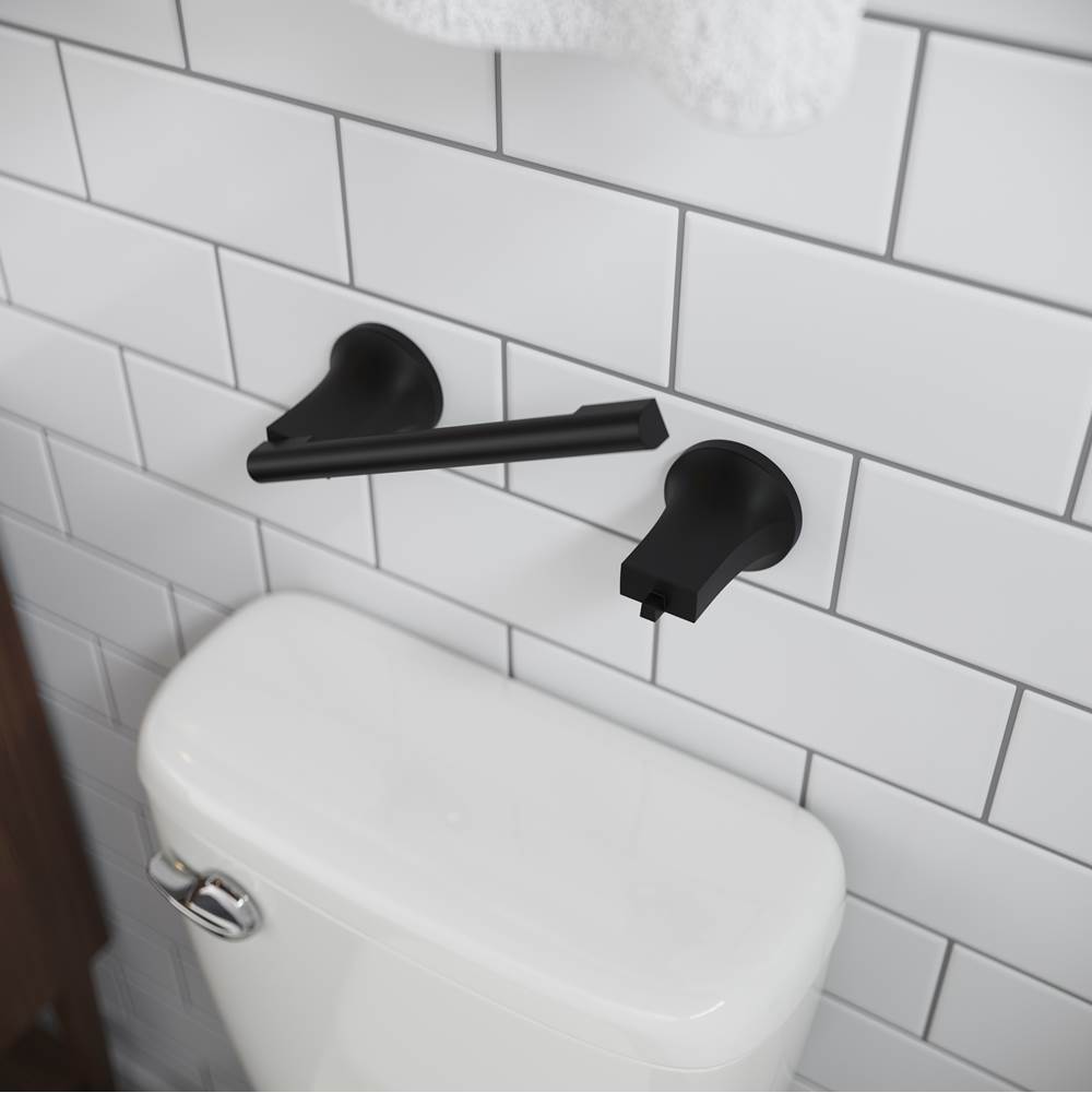 Pfiirst Modern Toilet Paper Holder in Matte Black