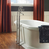 Traditional Freestanding Roman Tub Trim Kit w/Handshower in Polished Chrome