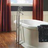 Traditional Freestanding Roman Tub Trim Kit w/Handshower in Polished Chrome