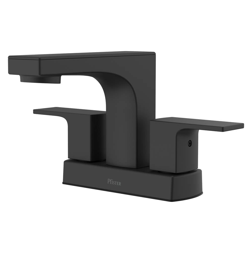 Pfister - Pfirst Modern 4 in. Centerset Faucet in Matte Black - Matte Black