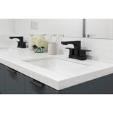Pfirst Modern 4 in. Centerset Faucet in Matte Black
