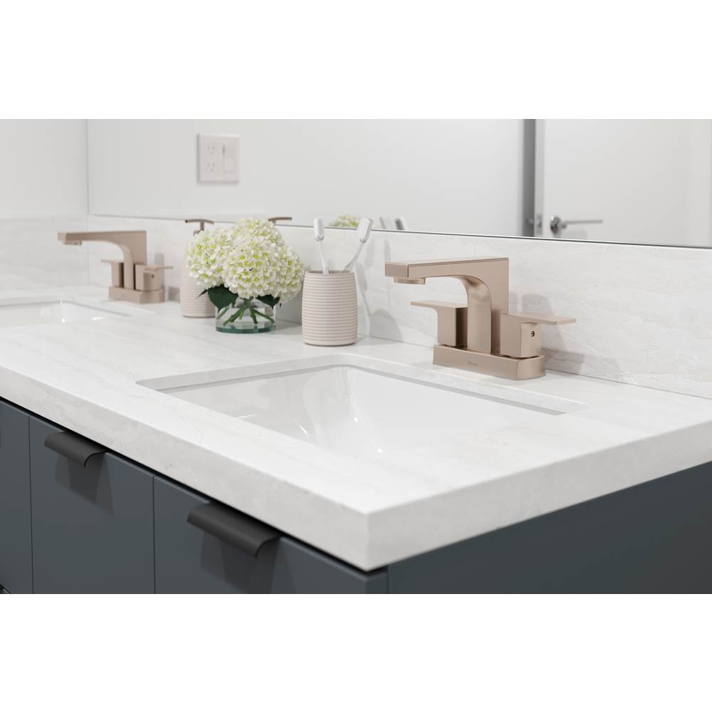 Pfirst Modern 4 in. Centerset Faucet in Matte Black