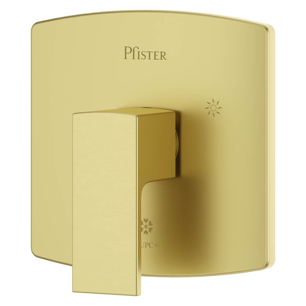 Pfister - Pfirst Modern Valve Only Trim in Brushed Gold - Brushed Gold