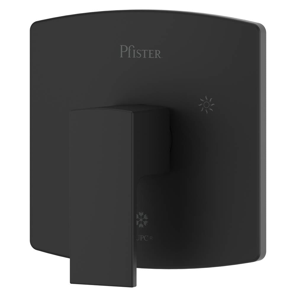 Pfister - Pfirst Modern Valve Only Trim in Matte Black - Matte Black
