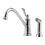 Pfister - Portland 1-Handle Kitchen Faucet with Side Spray in Polished Chrome - Polished Chrome
