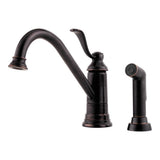Pfister - Portland 1-Handle Kitchen Faucet with Side Spray in Tuscan Bronze - Tuscan Bronze