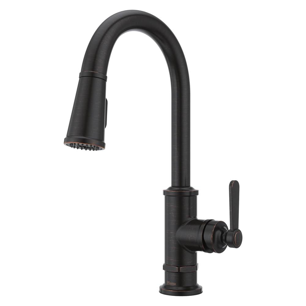 Pfister - Port Haven 1-Handle Pull-Down Kitchen Faucet in Tuscan Bronze - Tuscan Bronze