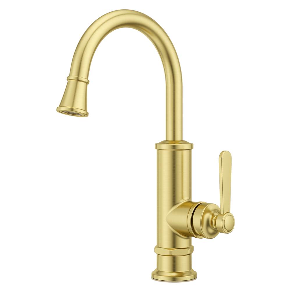 Pfister - Port Haven 1-Handle Bar/Prep Kitchen Faucet in Brushed Gold - Brushed Gold