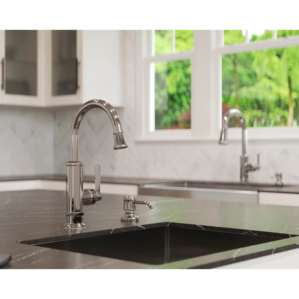 Port Haven 1-Handle Bar/Prep Kitchen Faucet in Brushed Gold