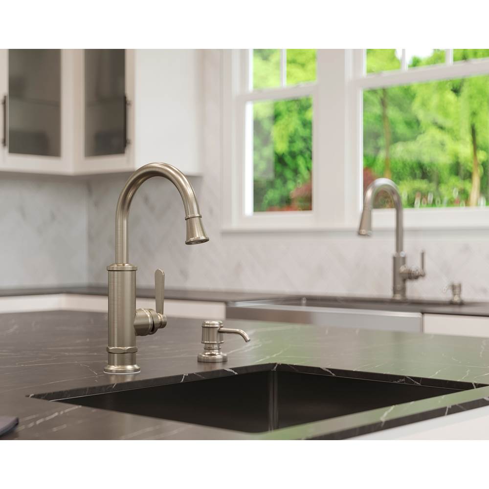 Port Haven 1-Handle Bar/Prep Kitchen Faucet in Brushed Gold