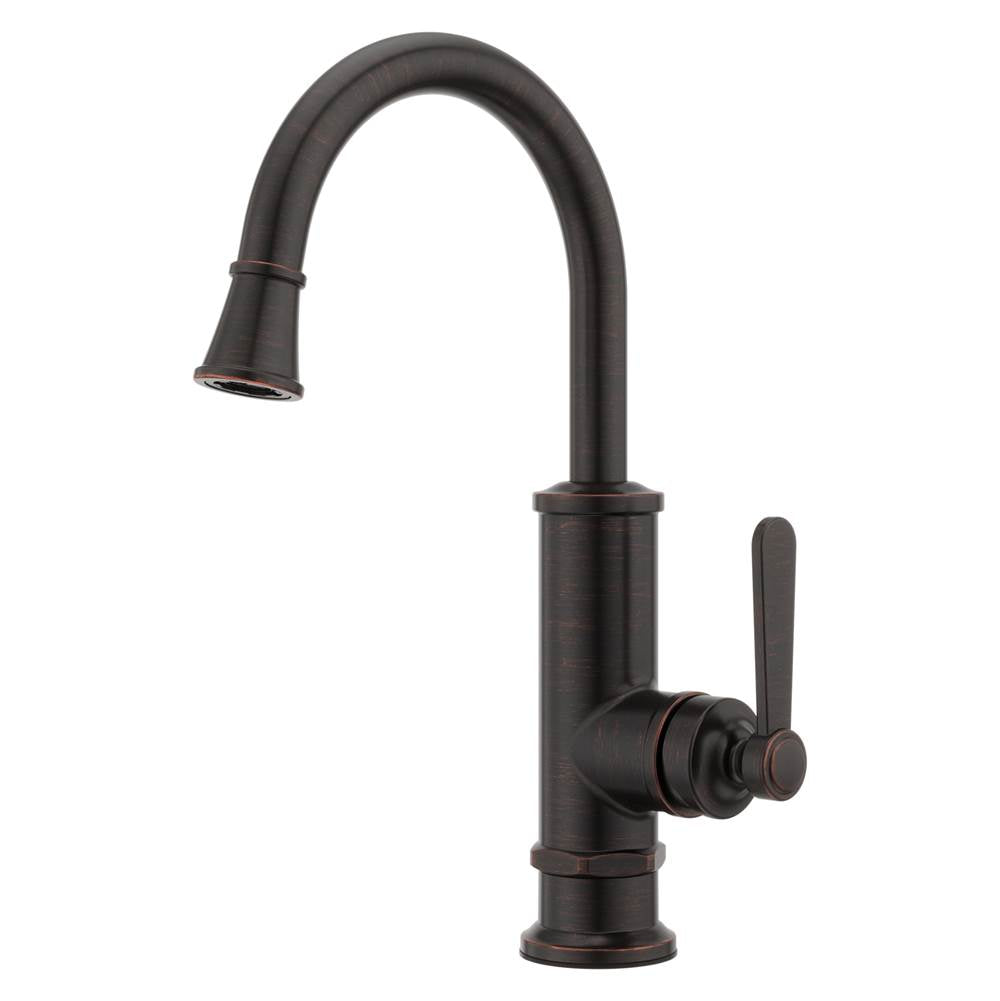 Pfister - Port Haven 1-Handle Bar/Prep Kitchen Faucet in Tuscan Bronze - Tuscan Bronze