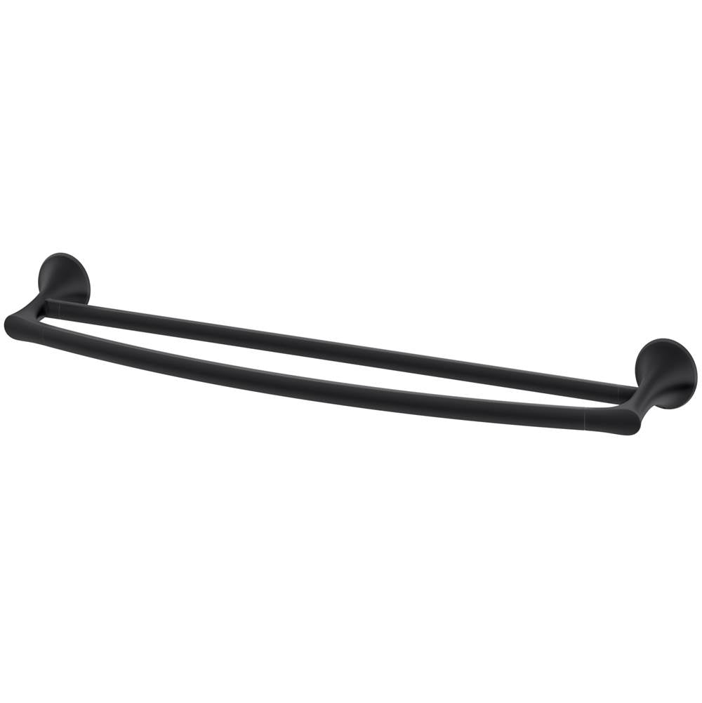 Pfister - Rhen 24'' Double Towel Bar in Matte Black - Matte Black