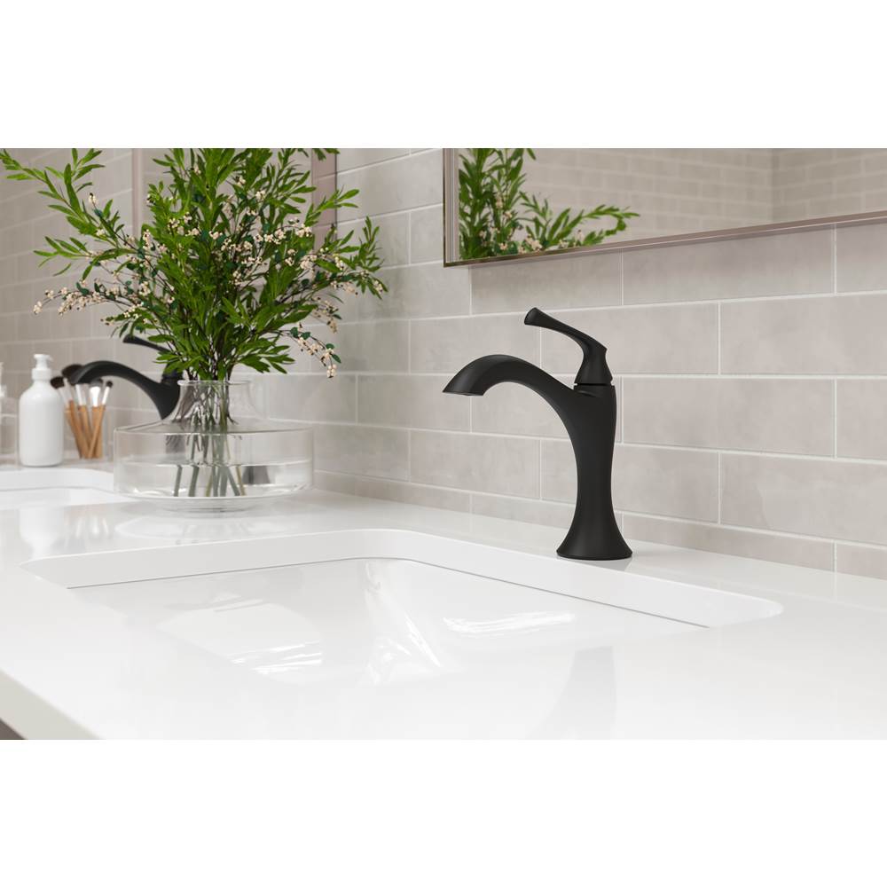 Rhen Single Control 4'' Centerset Lavatory Faucet in Matte Black