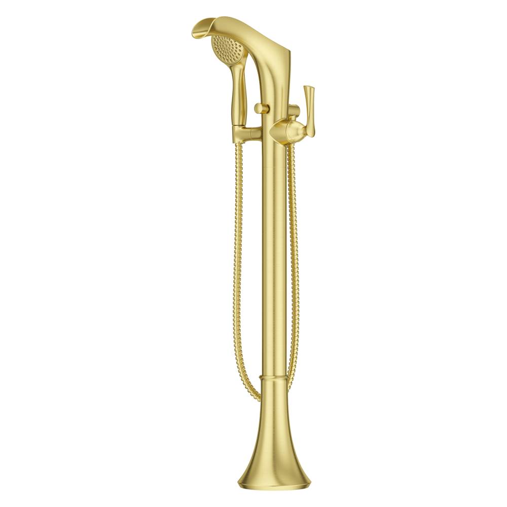 Pfister - Rhen Tub Filler with Handshower in Brushed Gold - Brushed Gold