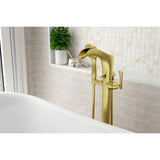 Rhen Tub Filler with Handshower in Matte Black
