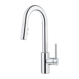 Pfister - Stellen1-Handle Pull-Down Bar/Prep Kitchen Faucet in Polished Chrome - Polished Chrome
