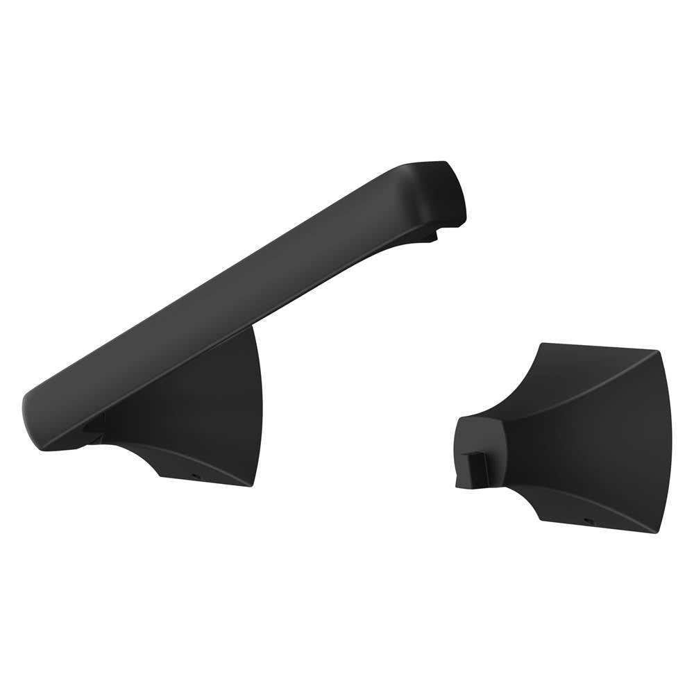 Soft Square Toilet Paper Holder in Matte Black