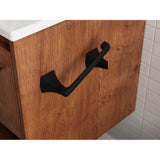 Soft Square Toilet Paper Holder in Matte Black