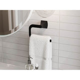 Soft Square Towel Ring in Matte Black